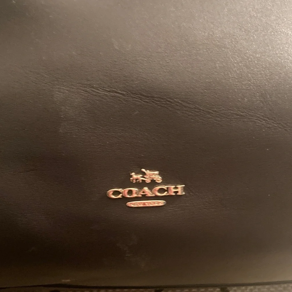 Genuine Coach Mercer 30 Satchel Leather Gray/ Brown Satchel - Picture 6 of 17